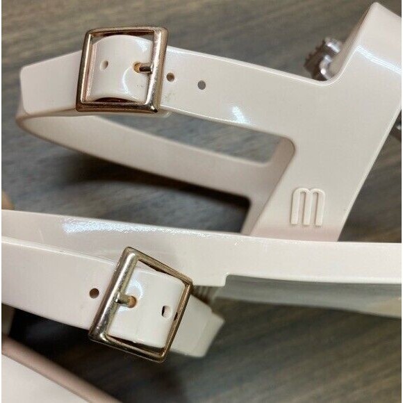 Melissa Slim II Thong T Strap Jelly Sandal Metallic Nude EU 35/36/ US 5 - Picture 8 of 12